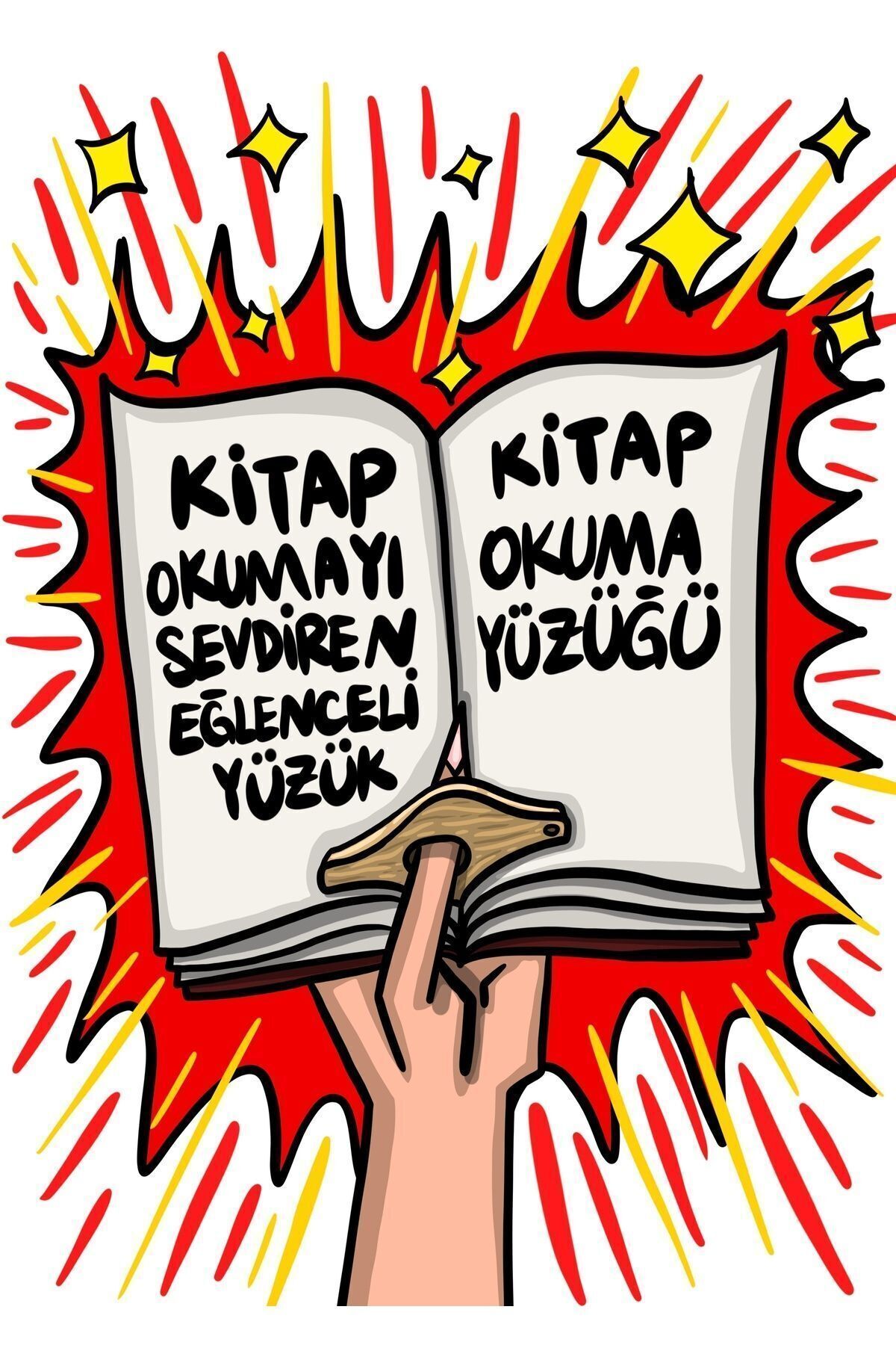 Kitap Okuma Yüzüğü Kitap Tutucu (Mavi) - Görsel 5