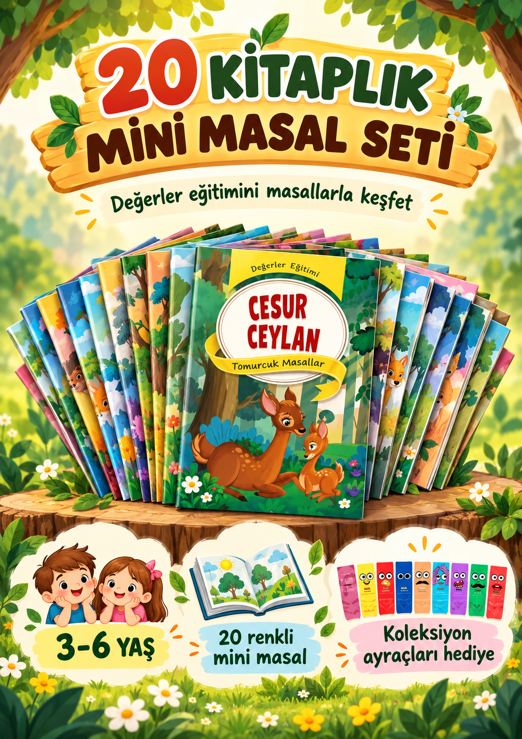 Okul Öncesi Mini Masallar 20 Kitap - K4