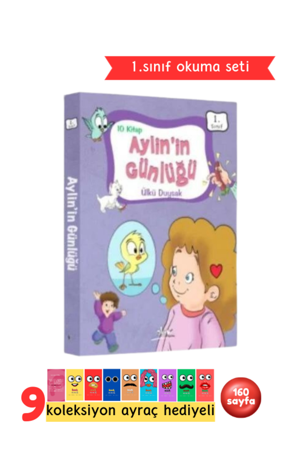 1.Sınıf Aylin'in Günlüğü Okuma Seti 10 Kitap
