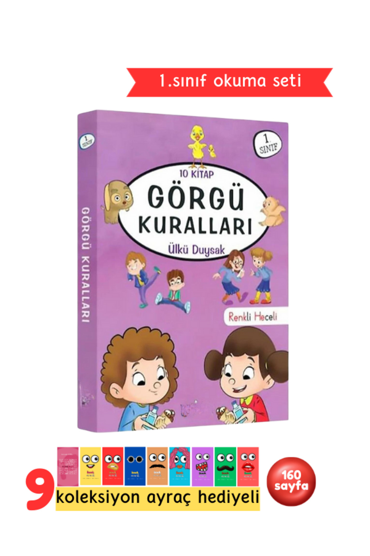 1.Sınıf Görgü Kuralları Okuma Seti 10 Kitap