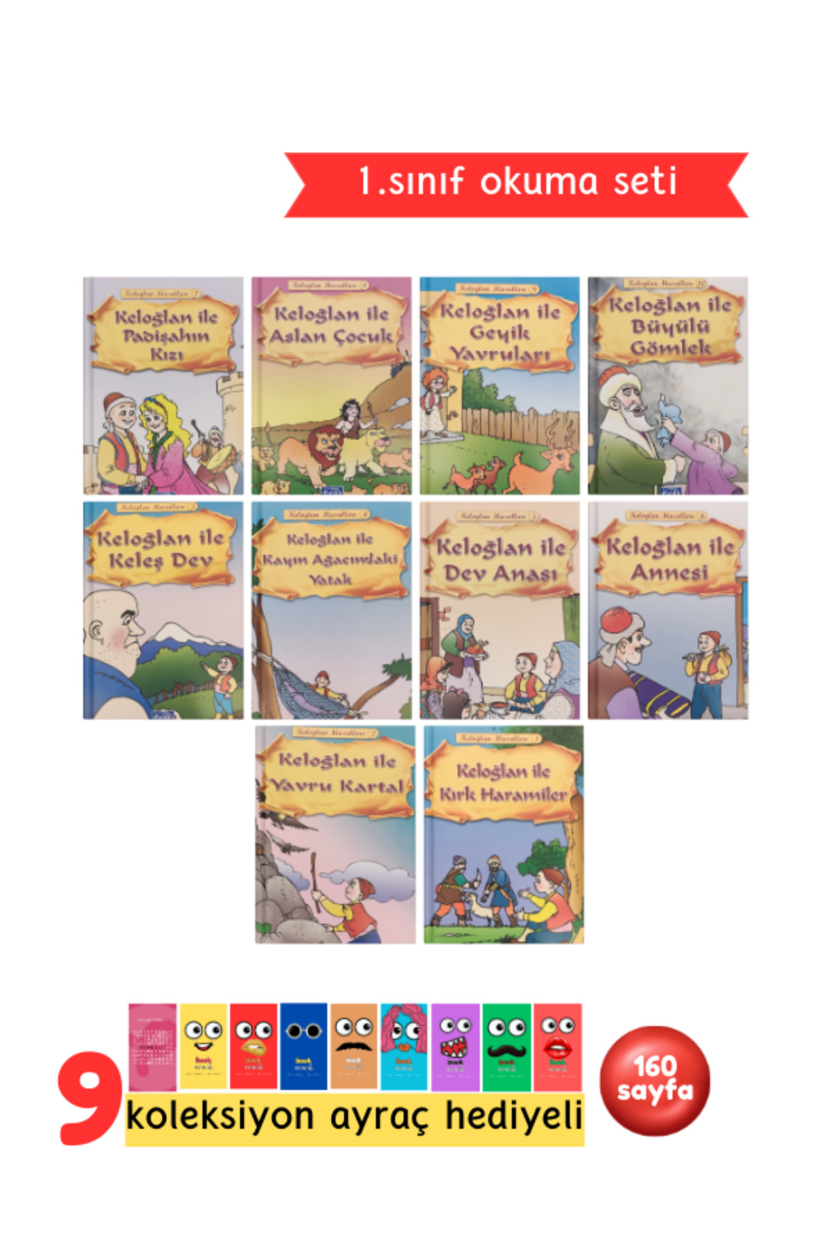 1.Sınıf Keloğlan Masalları 10 Kitap