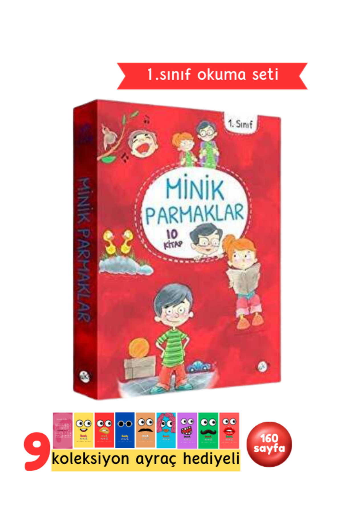1.Sınıf Minik Parmaklar Okuma Seti 10 Kitap