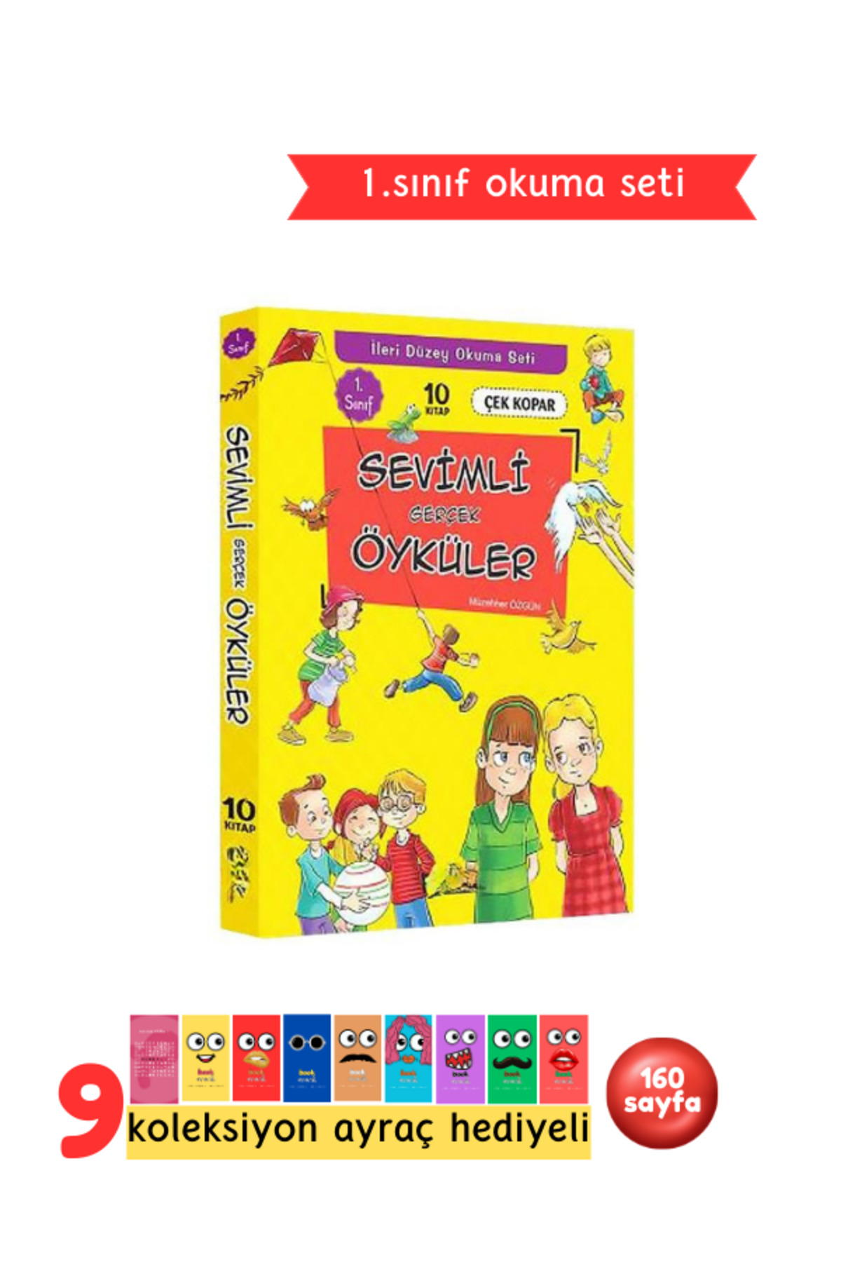 1.Sınıf Sevimli Gerçek Öyküler Okuma Seti 10 Kitap