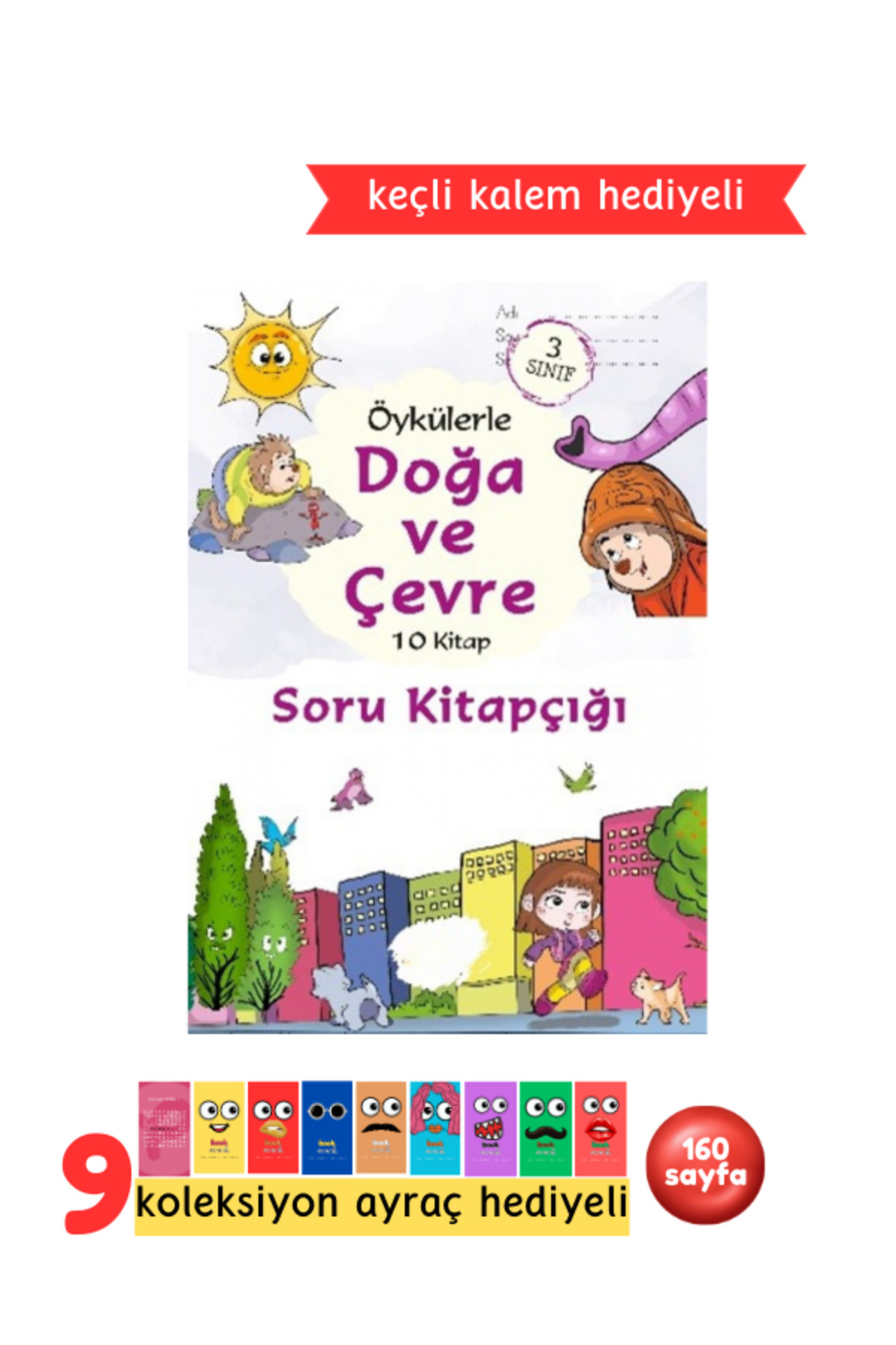 3.Sınıf Öykülerle Doğa ve Çevre Hikaye Kitapları 10 Kitap