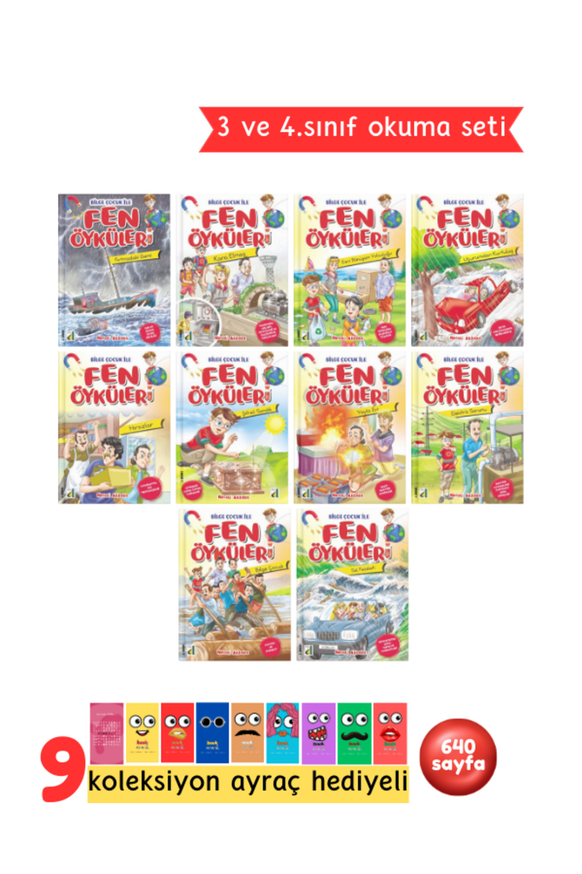 3. ve 4.Sınıflar İçin Fen Öyküleri 10 Kitap