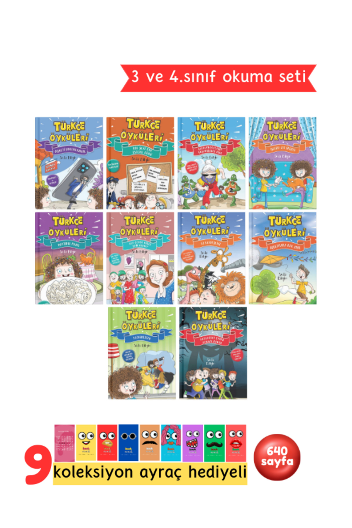 3. ve 4.Sınıflar İçin Türkçe Öyküleri 10 Kitap