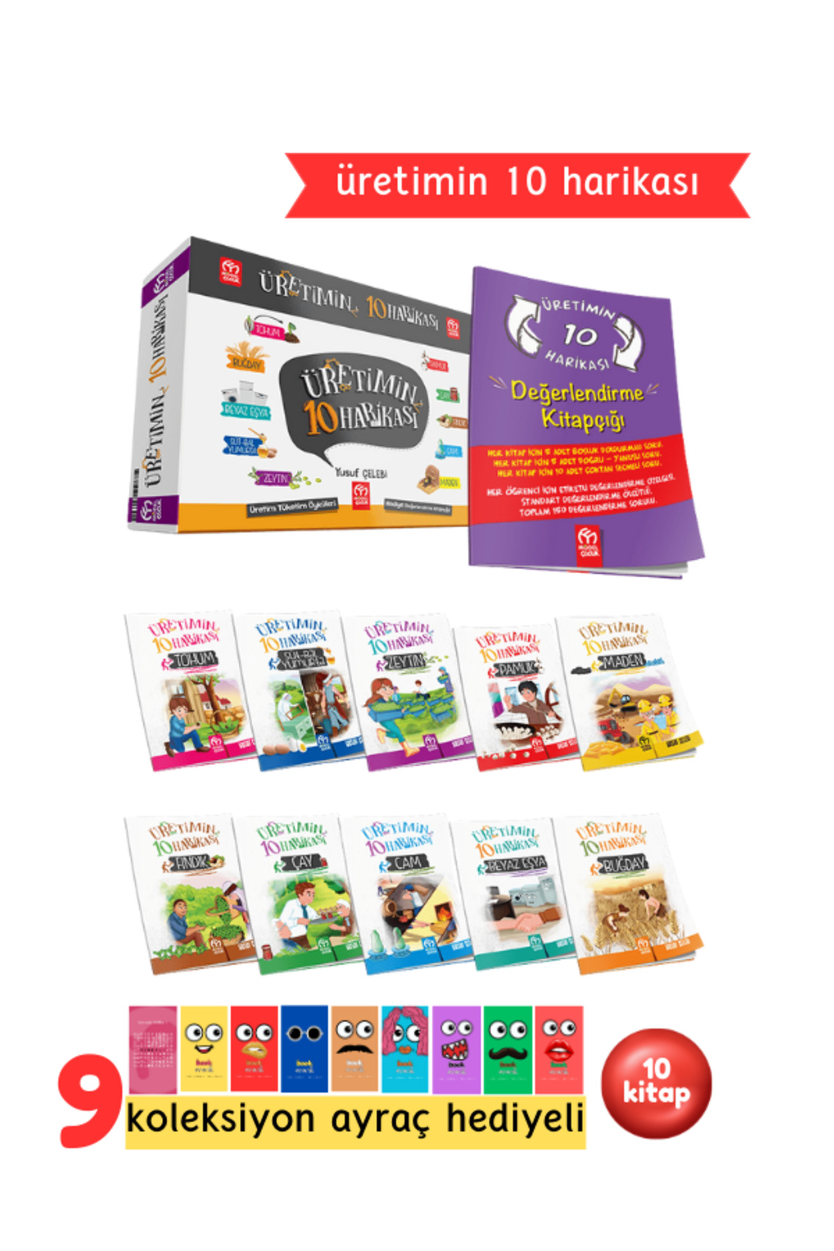 3. ve 4.Sınıflar İçin Üretimin 10 Harikası Hikaye Serisi 10 Kitap