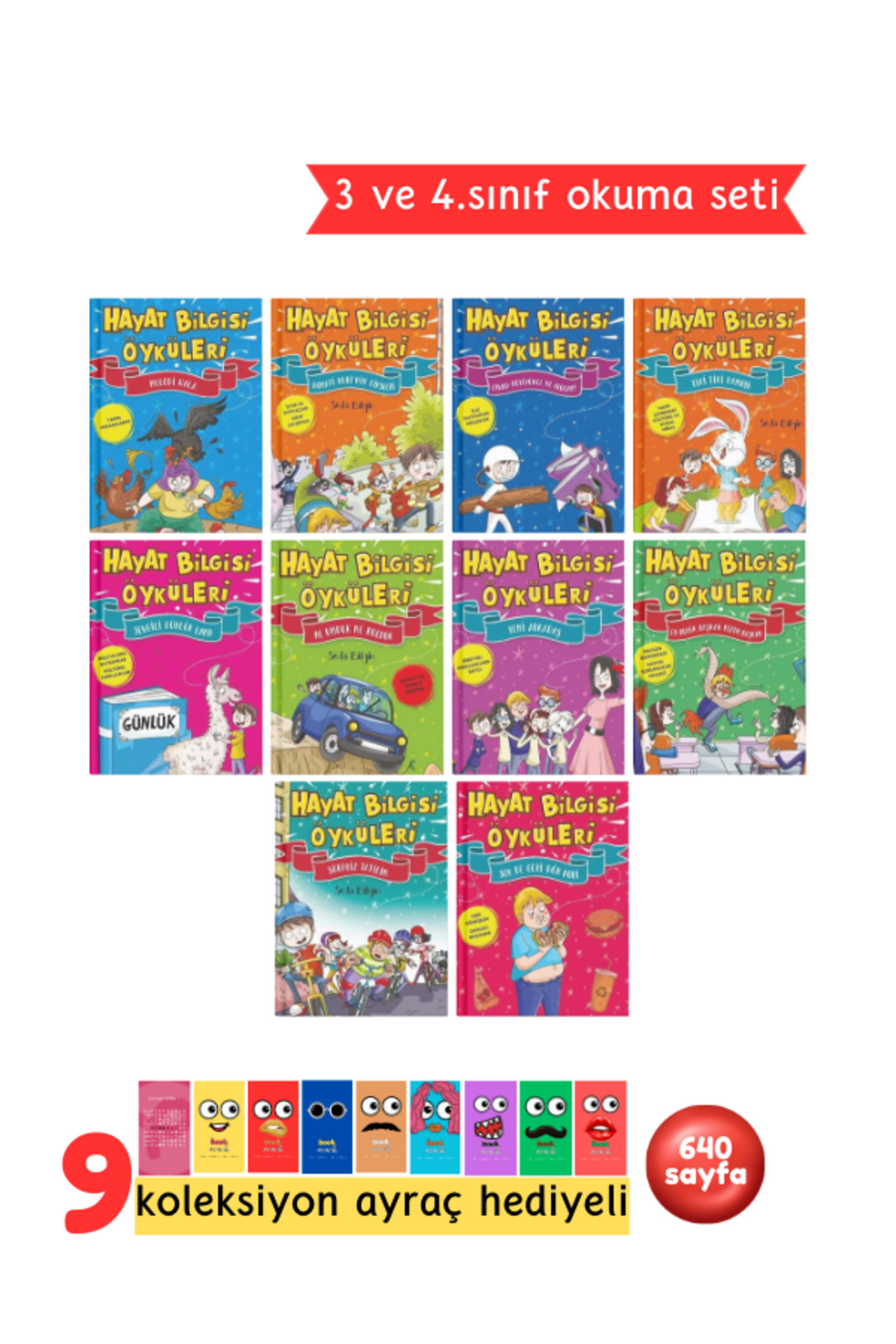 3. ve 4.Sınıflar İçinHayat Bilgisi Öyküleri 10 Kitap