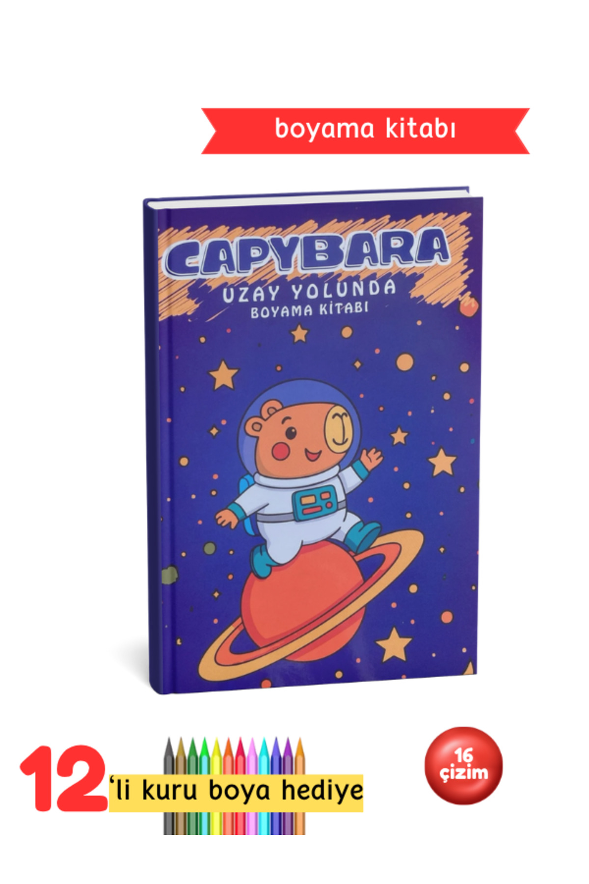 Capybara Çocuk Boyama Kitabı Seti