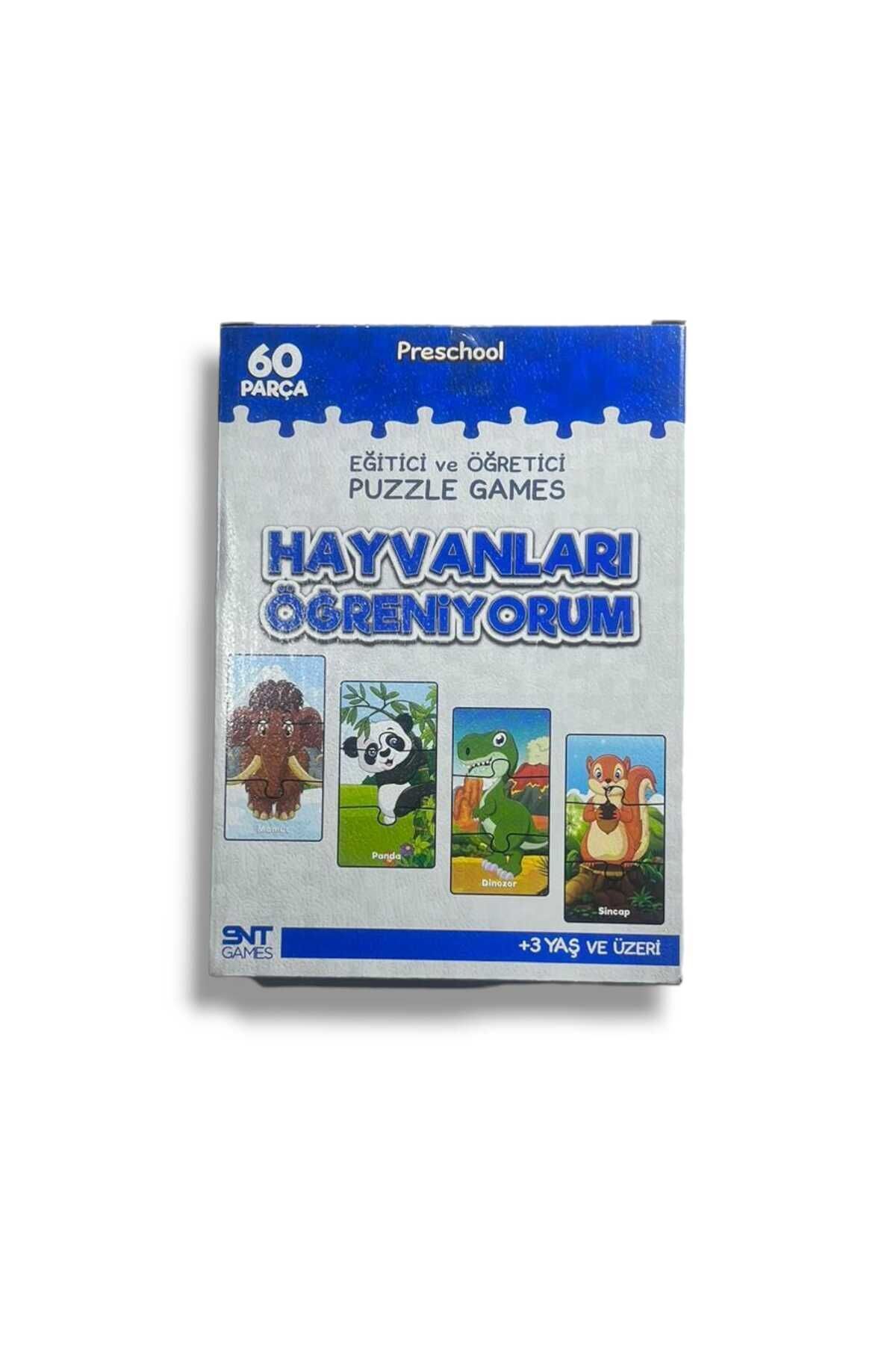 Eğitici Ve Öğretici Puzzle Puzzle Games Hayvanları Öğreniyorum 60 Parça 3 Yaş Üzeri