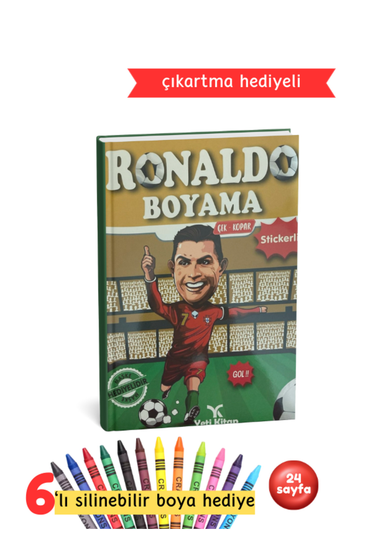 Erkek Çocuk Boyama Kitabı - Ronaldo Futbolcu Boyama Kitabı