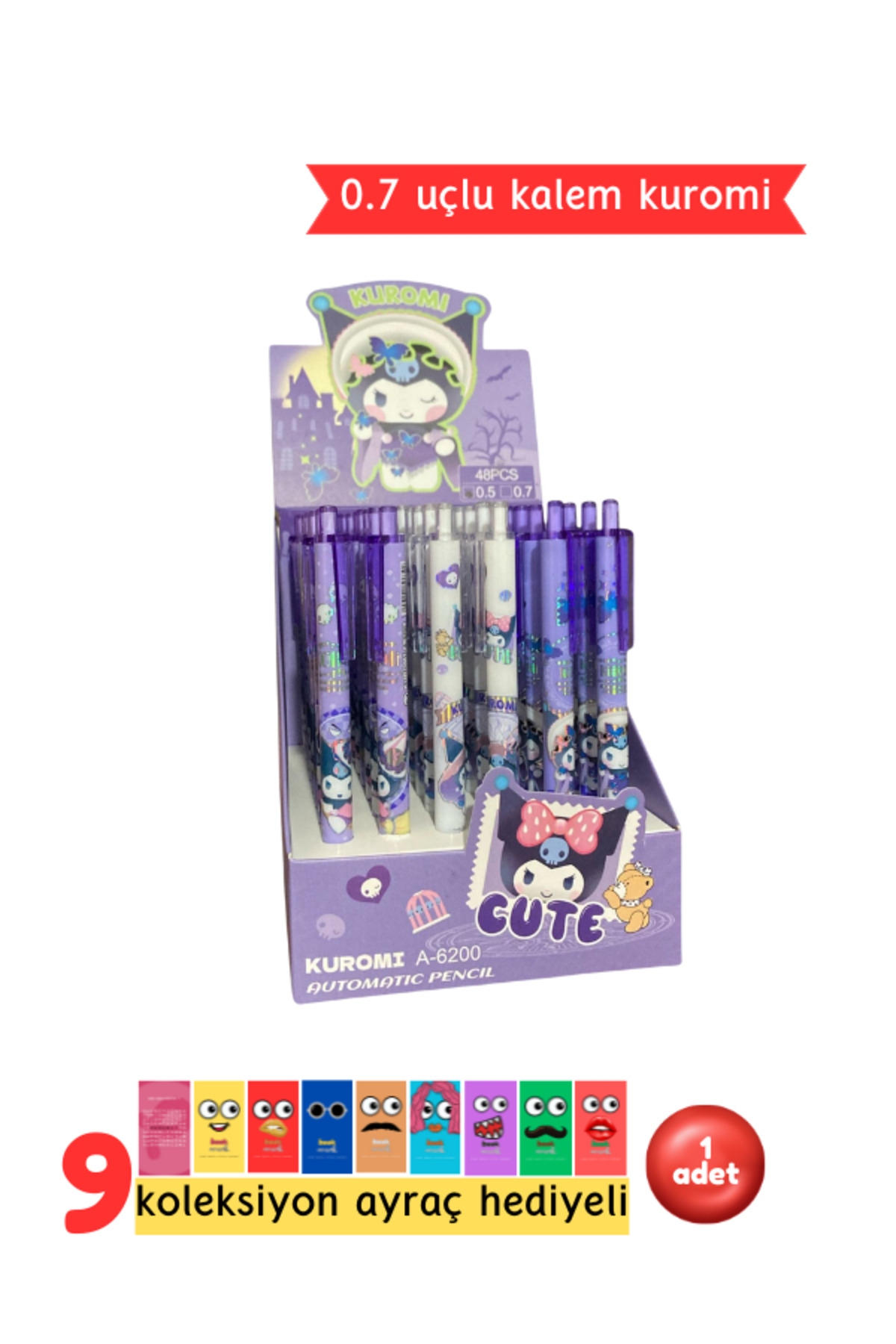 Kuromi 0.7 Uçlu Kalem (Mor)