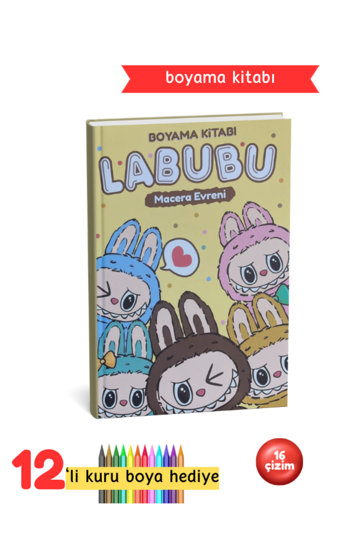 Labubu Çocuk Boyama Kitabı - Boyama Kitabı Seti