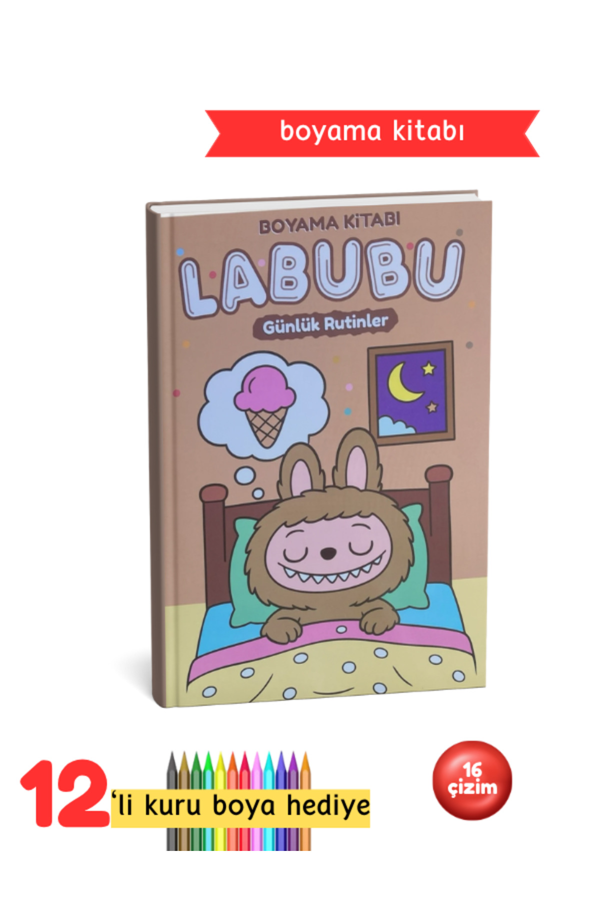 Labubu Çocuk Boyama Kitabı Seti - Labubu Boyama