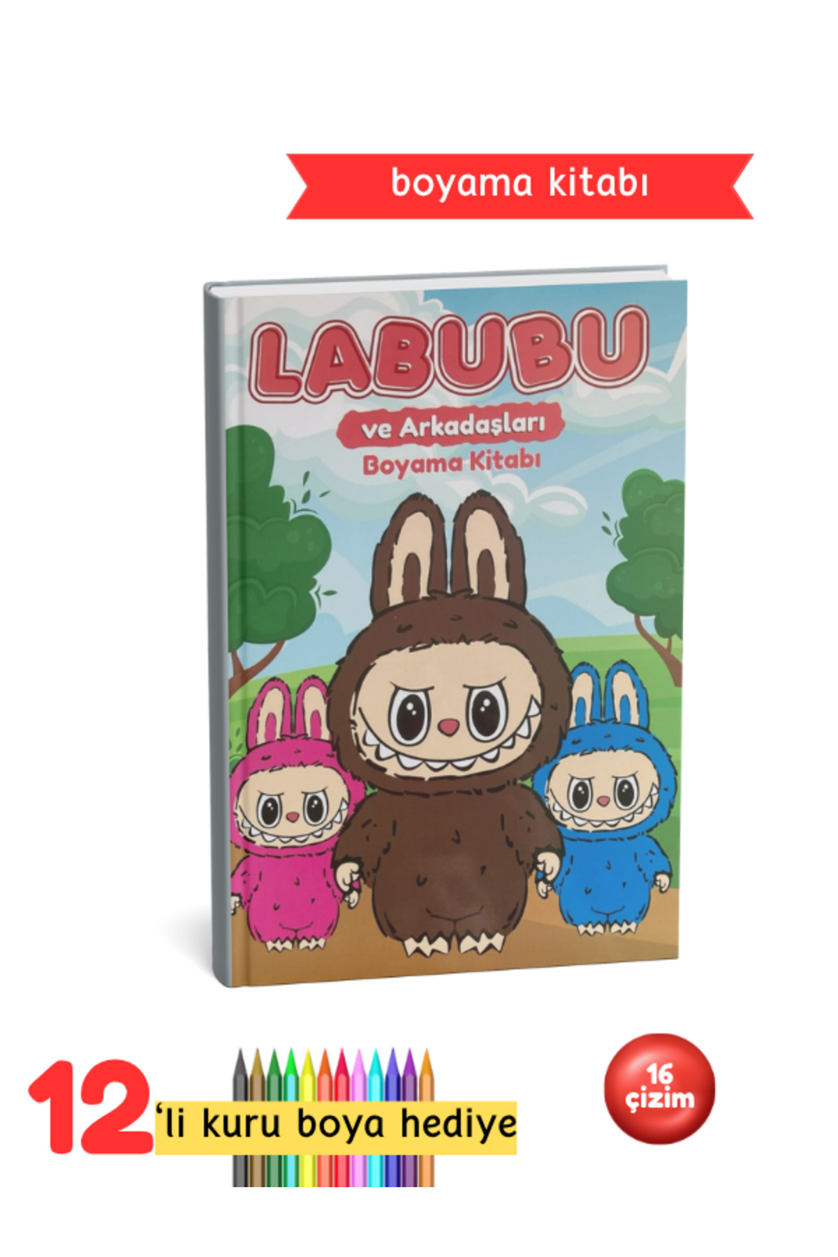 Labubu Çocuk Boyama Kitabı Seti
