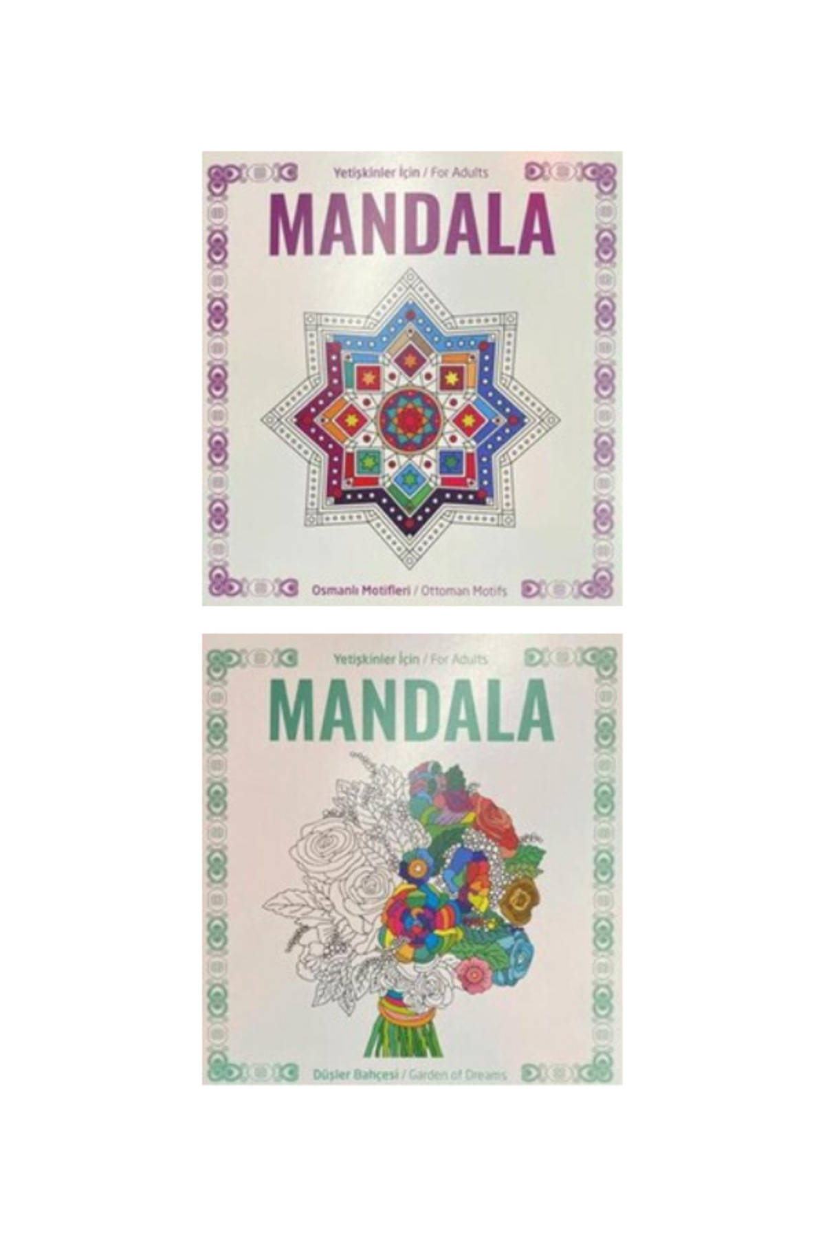Mandala Boyama Kitabı - Stres Önleyici 2 Kitap
