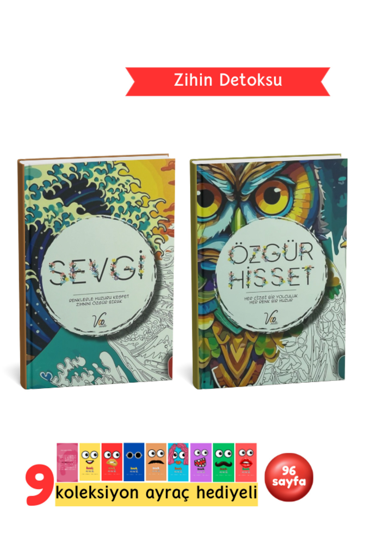 Mandala Boyama Kitabı – Yetişkinler İçin Stres Giderici Renkli Terapi - Renkli Anlar