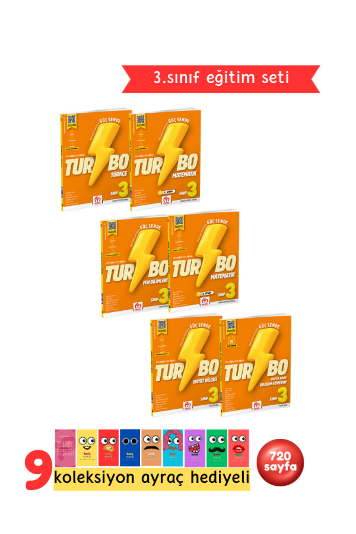 Model Eğitim Yayınları Turbo 3. Sınıf 6 Kitap Seti