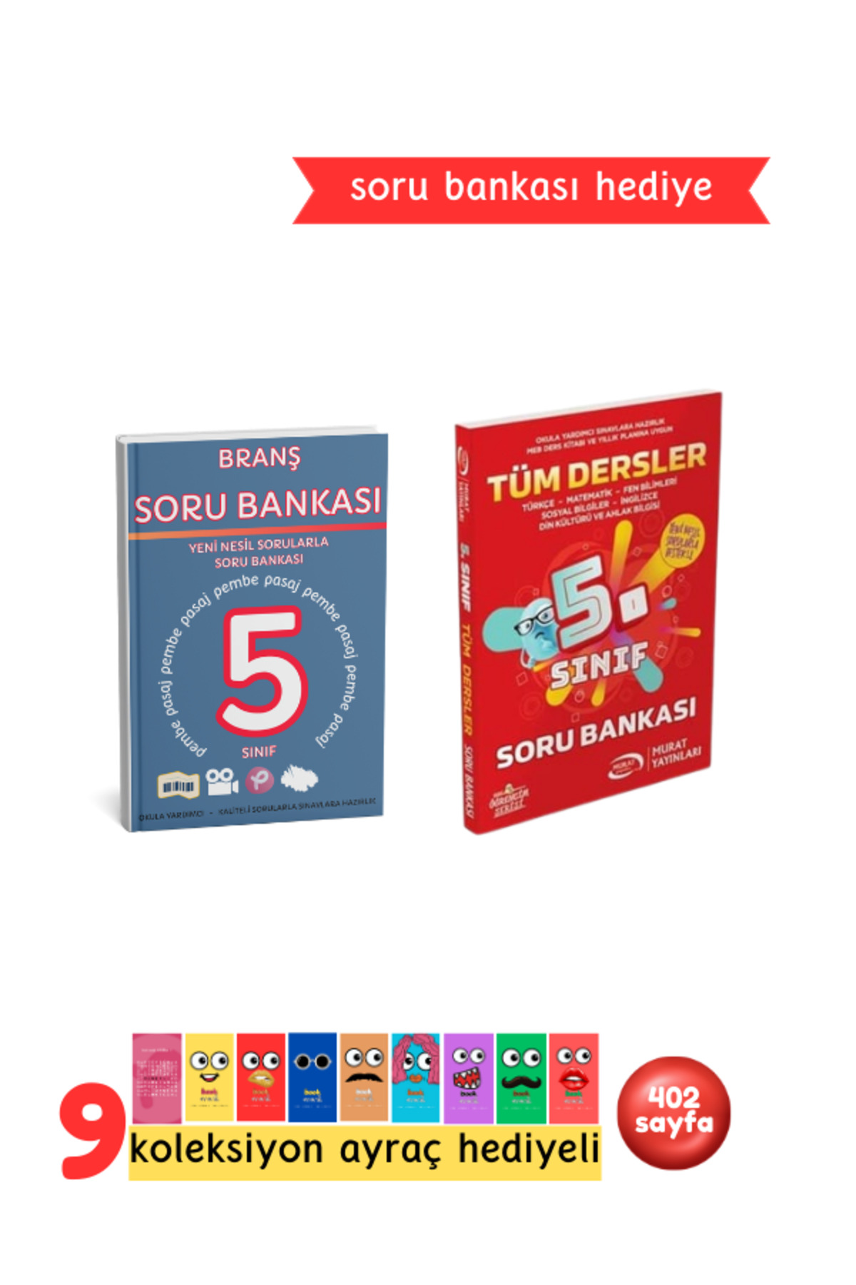 Murat Yayınları 5. Sınıf Tüm Dersler Soru Bankası