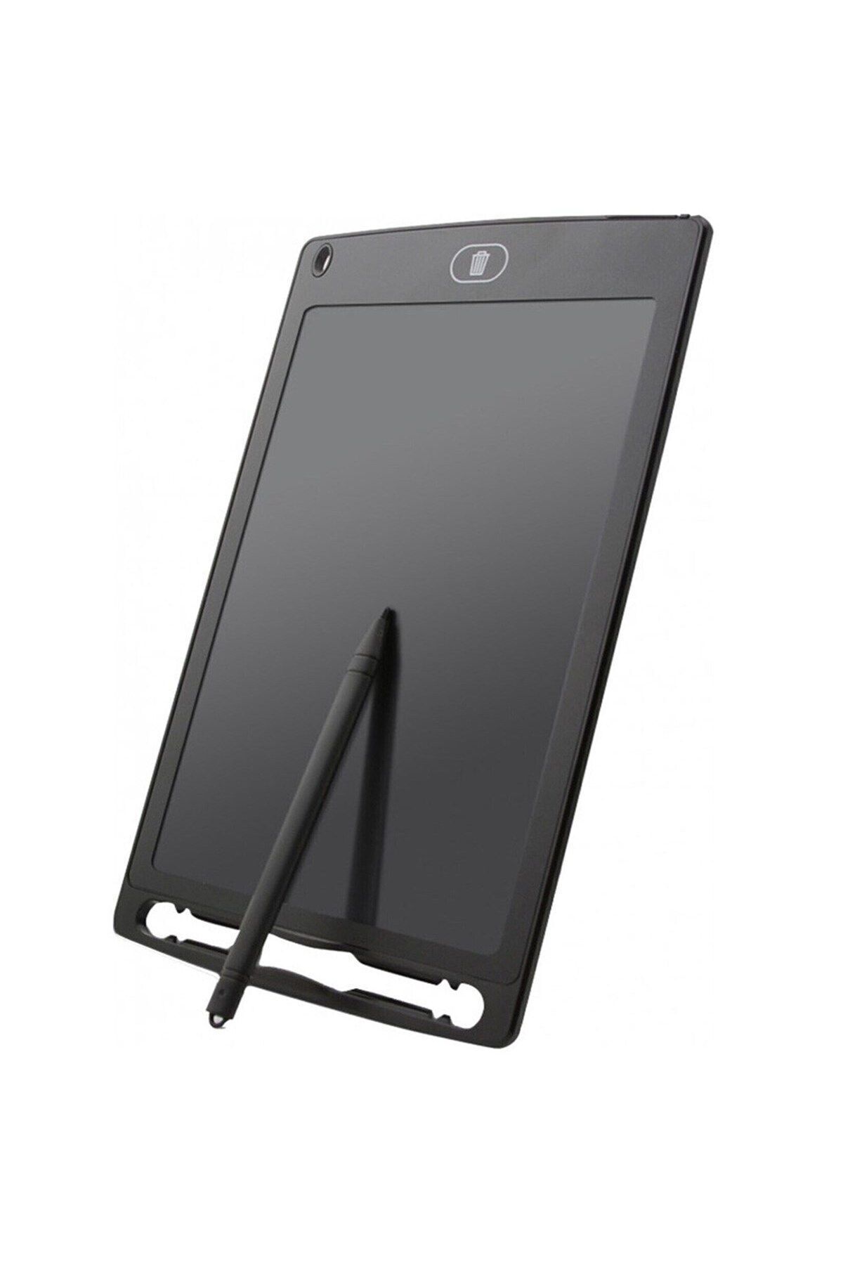 Writing Tablet Lcd 8.5 Inç Dijital Kalemli Çizim Yazı Tahtası Grafik Not Yazma Eğitim Tableti (Siyah)