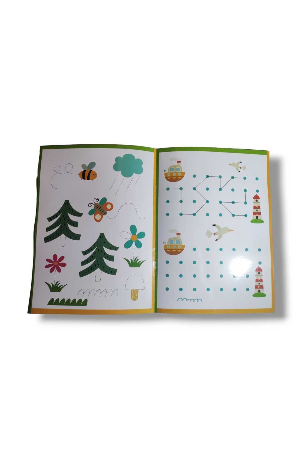 Yaz Sil Çizgiler Alıştırma Defteri Okul Öncesi Bitmeyen Yazı Defteri - Görsel 2