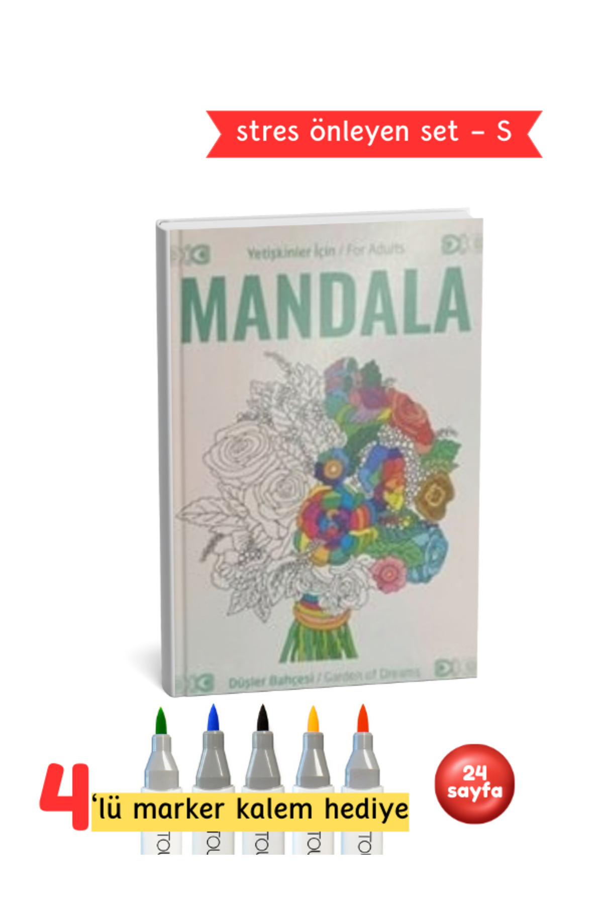 Yetişkinler İçin Mandala Düşler Bahçesi Seti